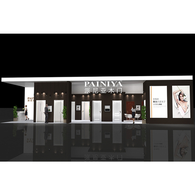 北京木门展/北京定制家居展展位设计搭建案例-派尼亚木门