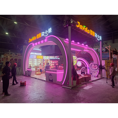 上海plf自有品牌展展台设计搭建案例-佳德食品