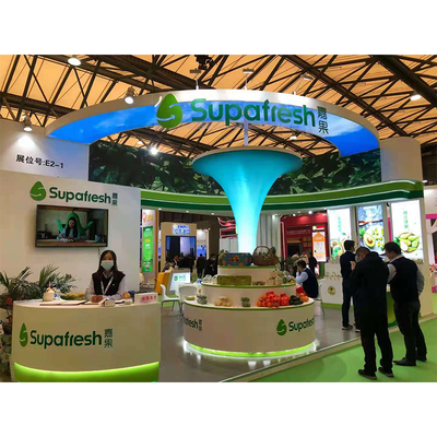 上海国际水果展展台设计搭建案例-嘉果食品